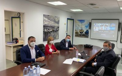 LA FEDERACIÓN CANARIA DE EMPRESAS PORTUARIAS (FEDEPORT) RECIBE LA VISITA DEL GRUPO POPULAR